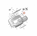 Peugeot 308 P5 Bagaj Kapak Kenar Bakaliti Sağ Orjinal