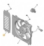 Citroen C3 Aircross CC24 Fan Rezistans Koruyucu Üst Çıta Orjinal