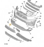 Opel Frontera Ov24 Ön Tampon Izgarası Orjinal