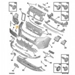 Peugeot 5008 P74 Ön Tampon Çeki Demir Kapağı Orjinal