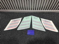 Citroen Ami Arka Yan Cam Sticker Takımı Turuncu Orjinal