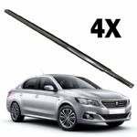 Peugeot 301 Cam Sıyırıcı Fitil Takımı Krom Ürün 4 Adet Set İTHAL